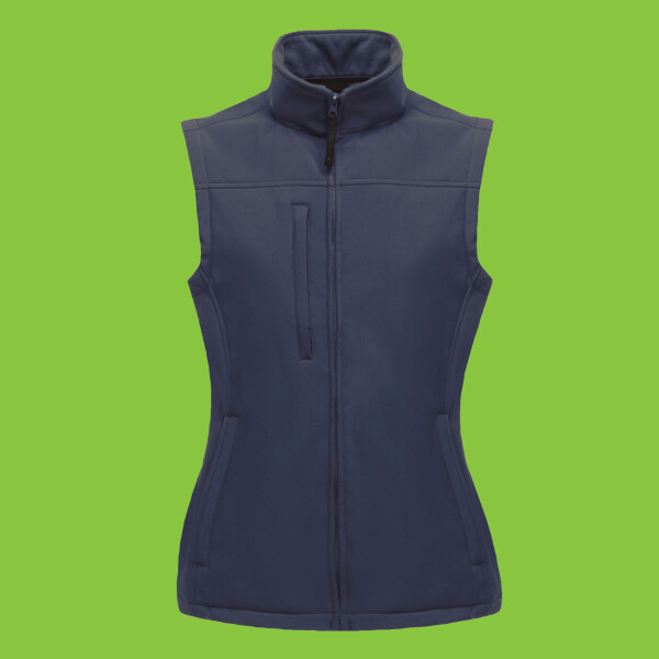 Women's Flux softshell bodywarmer acornprinting