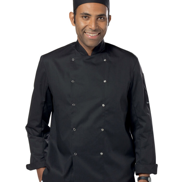 Dennys Long Sleeve Press Stud Chef's Jacket Thumbnail