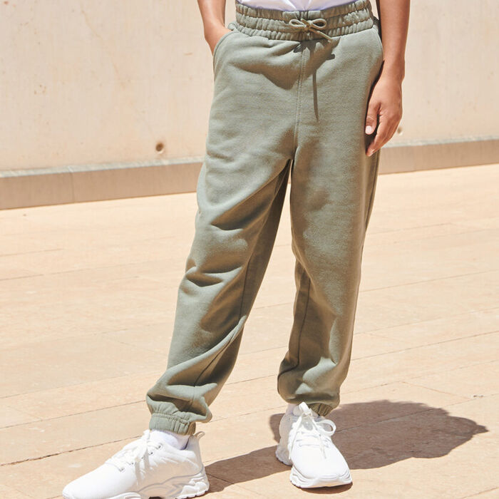 Kids sustainable fashion cuffed joggers Thumbnail