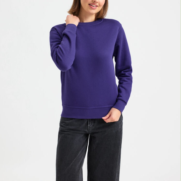 Ladies Deluxe Crew Neck Sweatshirt Thumbnail