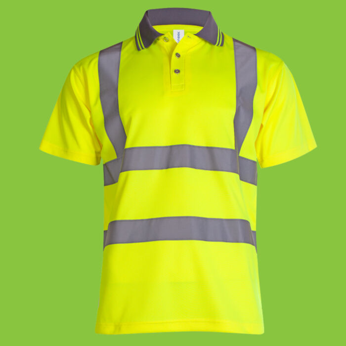 Hi Vis Short Sleeve Polo Shirt Thumbnail
