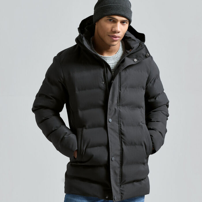 Recycled bonded longline padded jacket Thumbnail