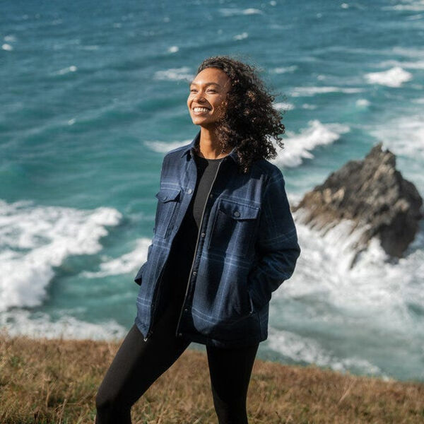 Women's Highland Sherpa Lined Plaid Jacket Thumbnail