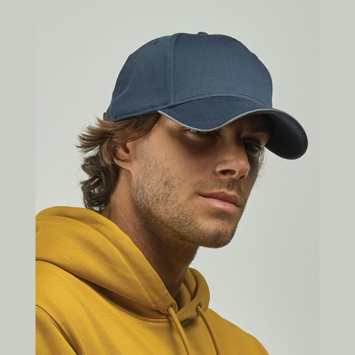 Reflect 6 Panel Reflective Piping Baseball Cap Adult Thumbnail