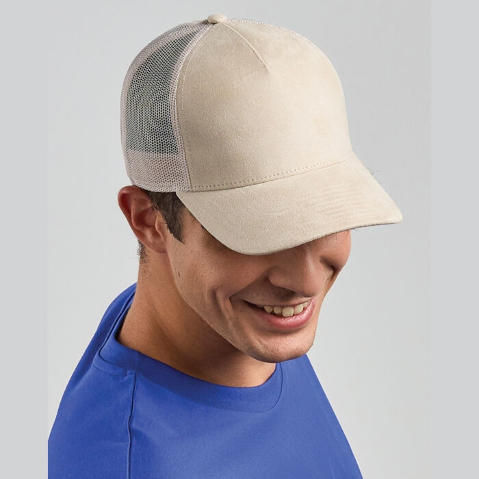 Rapper Suede 5 Panel Trucker Cap Adult Thumbnail