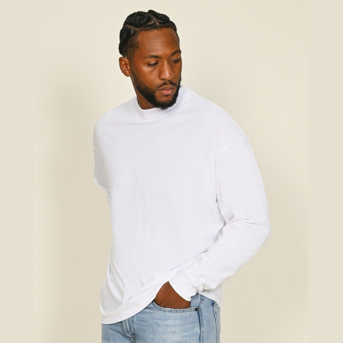 Core Combed 180 Oversize Fit Extended Neck L/S Tee Adult Thumbnail