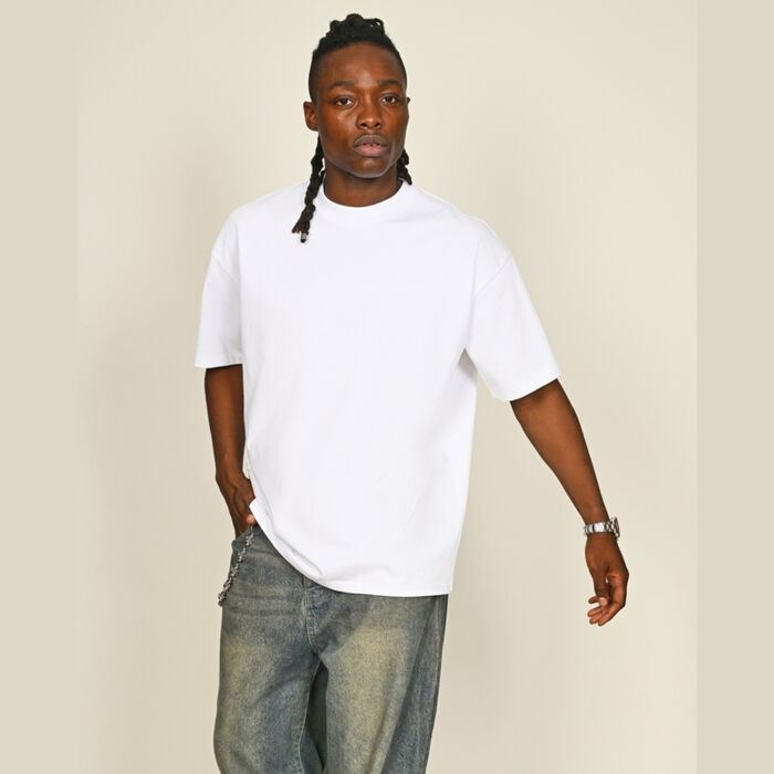 Supreme Organic Combed 350 Oversize Fit Extended Neck Tee Adult Thumbnail