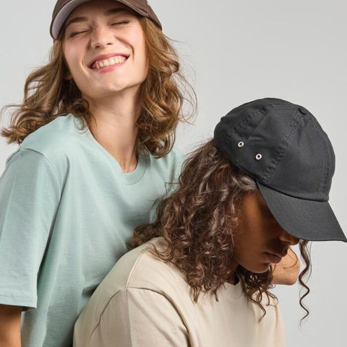 Action S 6 Panel Unstructured Low Profile Curved Visor Chino Organic Cap Adult Thumbnail