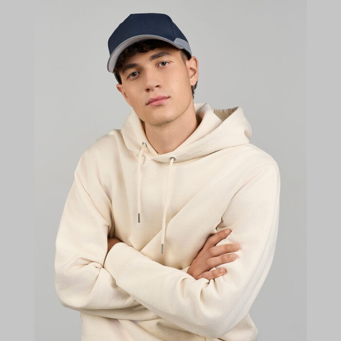 Helpy S 5 Panel Structured High Profile Curved Visor Reflective Recycled Cap Adult Thumbnail
