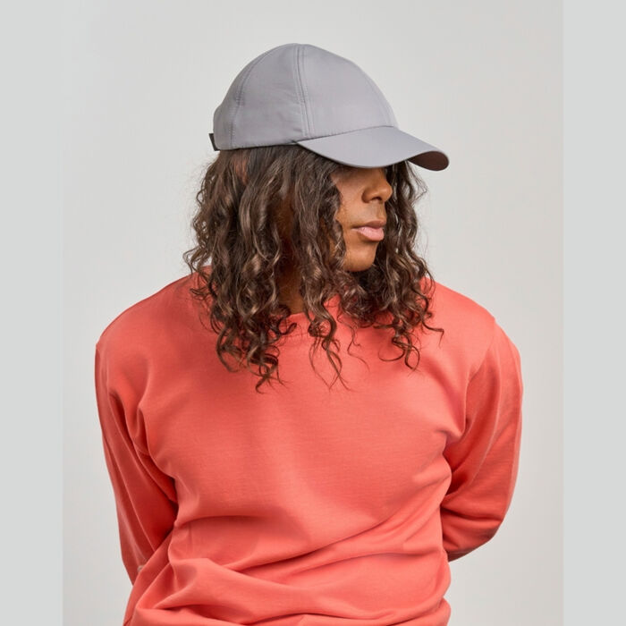 Isar 6 Panel Unstructured Low Profile Mid Visor Jacquard Recycled Cap Adult Thumbnail