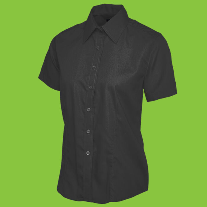 Ladies Poplin Half Sleeve Shirt Thumbnail