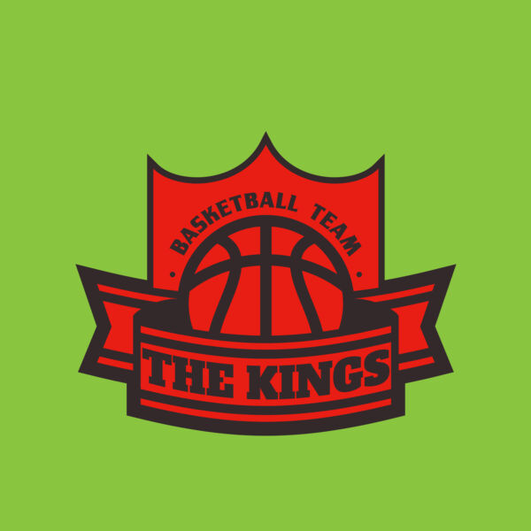 The Kings Basketball team Logo Template Thumbnail
