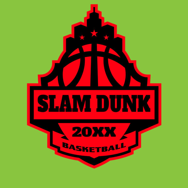 SLAM DUNK Basketball Logo Template Thumbnail
