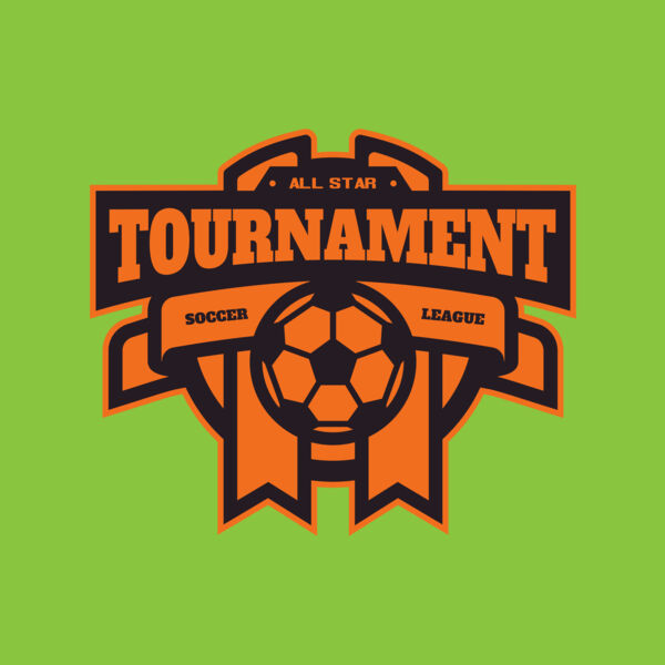 Tournament Soccer league logo template Thumbnail