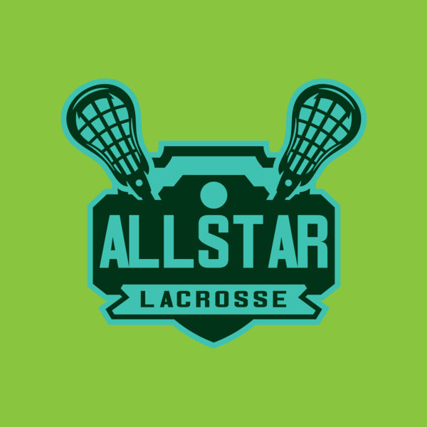 All stars Lacrosse Logo Template Thumbnail