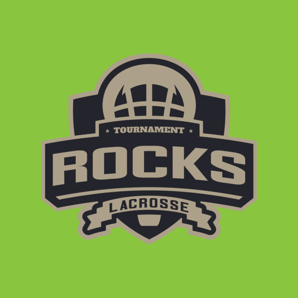 Rocks Tournament Lacrosse Logo Template Thumbnail