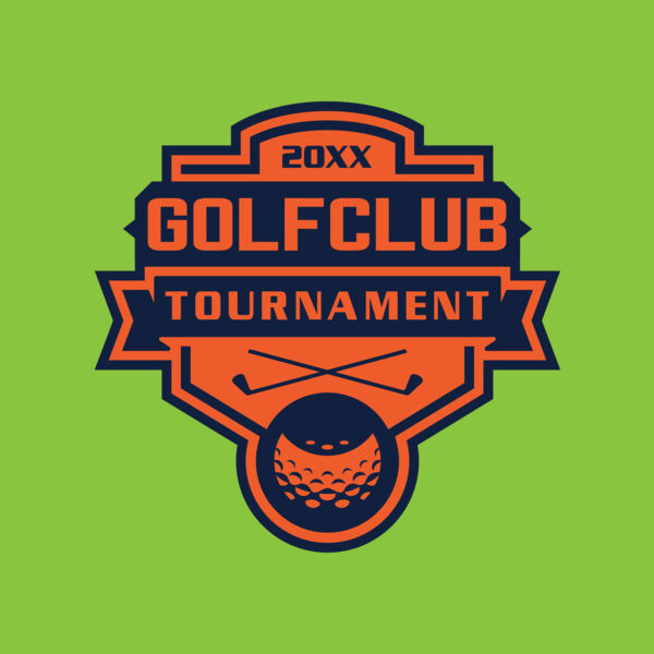 Golf club Tournament logo template 02 Thumbnail