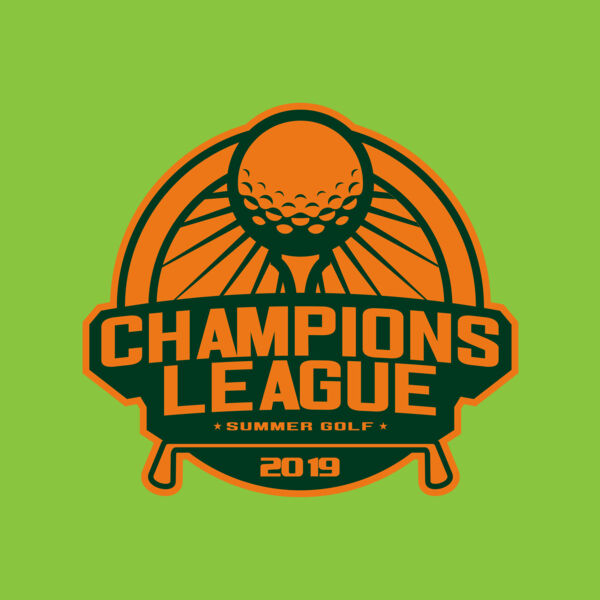 Champions League Summer Golf logo template Thumbnail