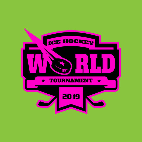 World Ice Hockey Tournament logo template Thumbnail