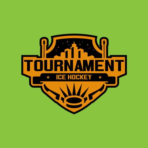 Tournament Ice Hockey logo template 02 Thumbnail