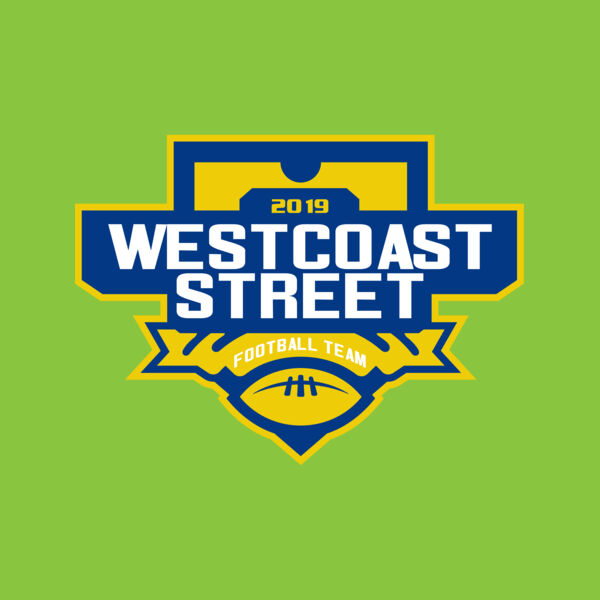 West Coast Street Football League logo template Thumbnail
