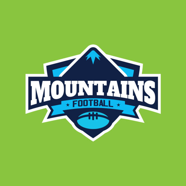 Mountains Football logo template Thumbnail