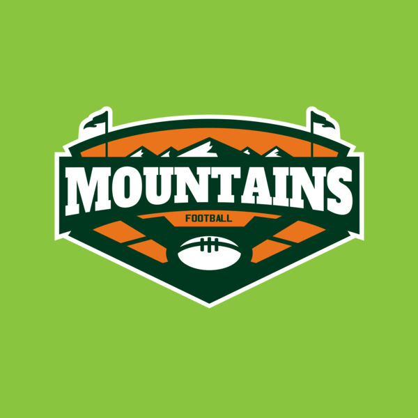 Mountains Football logo template 02 Thumbnail