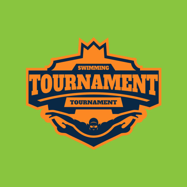 Swimming Tournament logo template Thumbnail