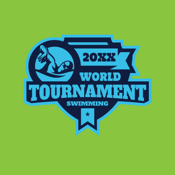Tournament World  Swimming logo template Thumbnail