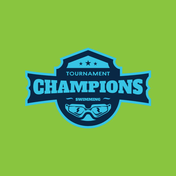 Champions Tournament Swimming logo template Thumbnail