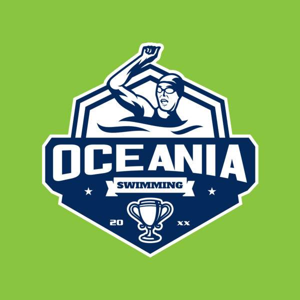 Oceania Swimming logo template Thumbnail