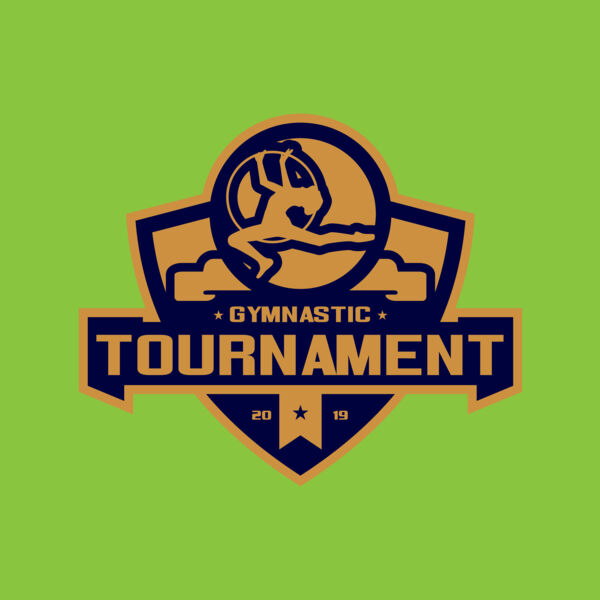 Gymnastic Tournament logo template 02 Thumbnail