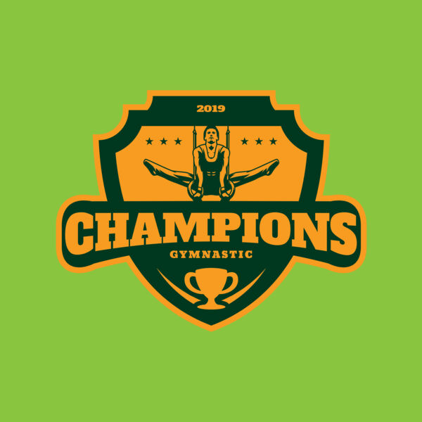 Champions Gymnastic logo template Thumbnail