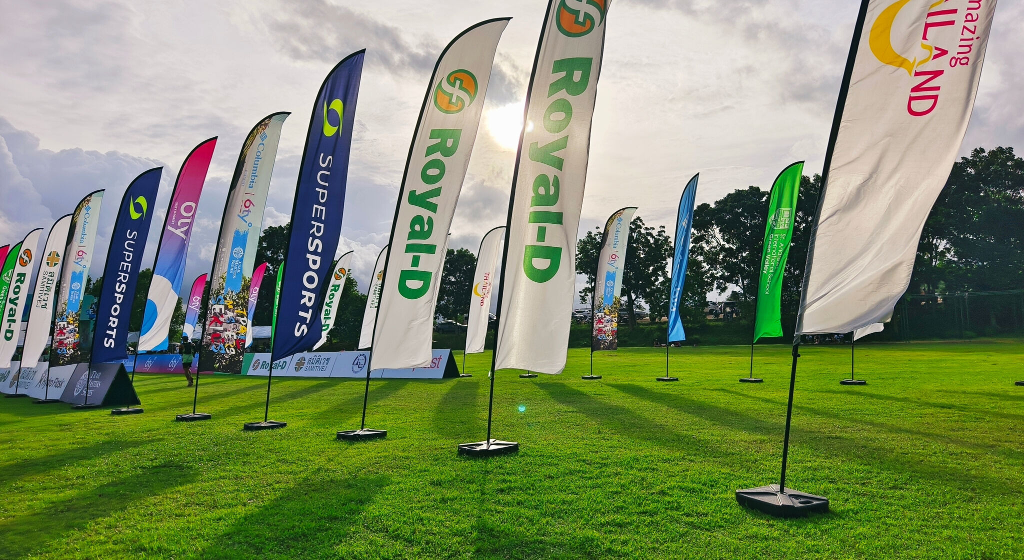 Feather flag printed for outdoor promotions