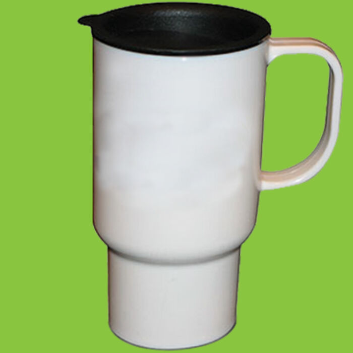 14oz Stainless Steel Travel Mug white Thumbnail